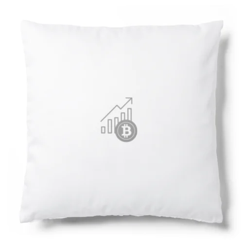 急上昇ビットコインシリーズVer.2（灰ロゴ） Cushion