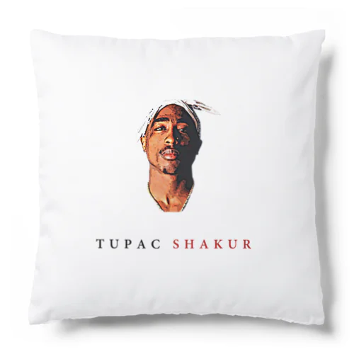 2PAC TUPAC SHAKUR FACE イラストデザイン Cushion