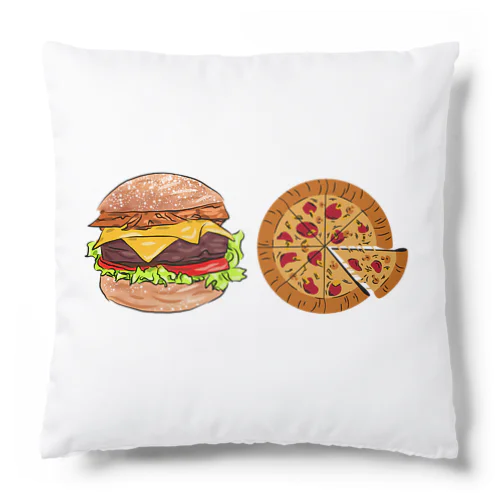 ハンバーガー　ピザ Cushion