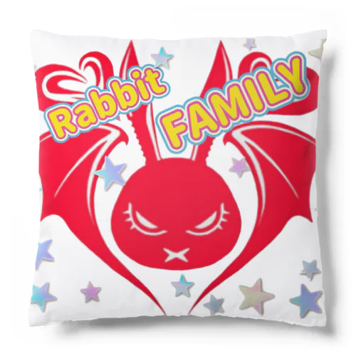 Rabbit Family マーク Cushion