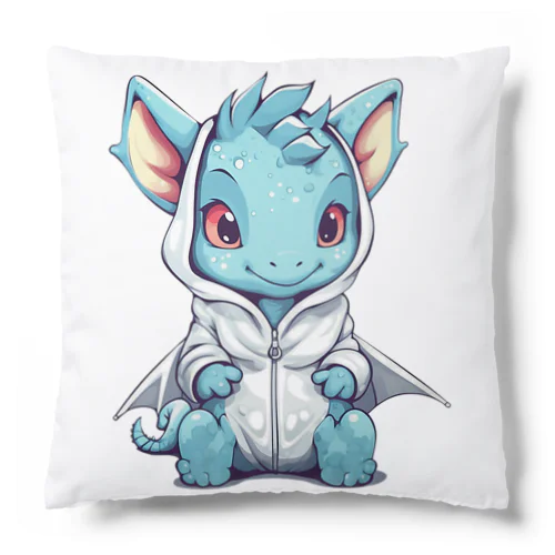 パーカーを着ているドラゴン Cushion