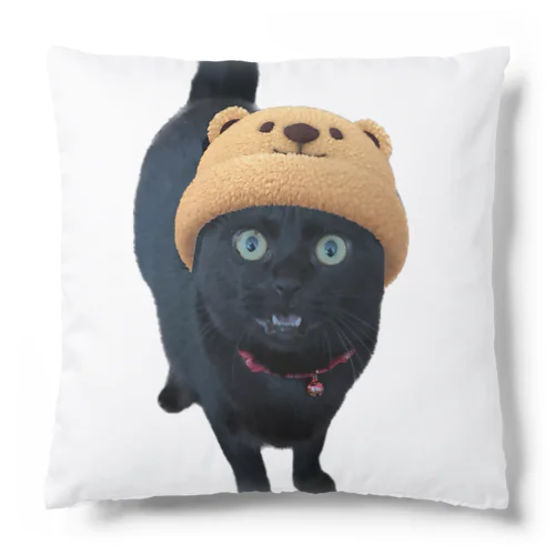 帽子を被った黒猫 Cushion