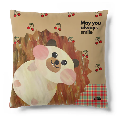 さくらんぼとはりるん文字あり Cushion