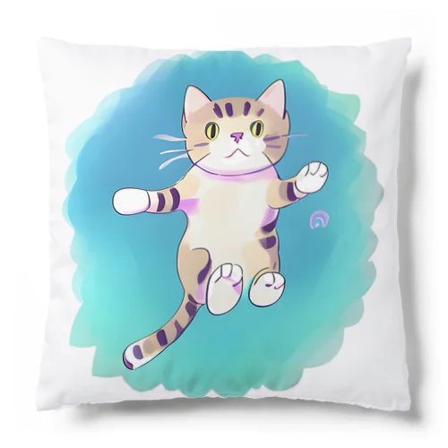 猫の大ジャンプ Cushion