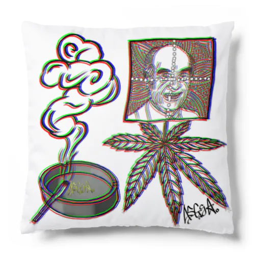 放課後チルタイム 「課」ロゴ Cushion