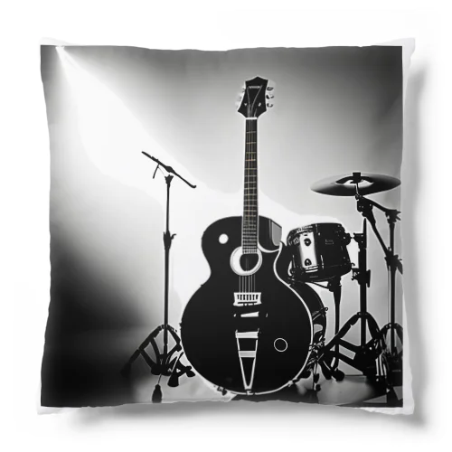 音楽の心・白黒で描かれた情熱の瞬間 Cushion