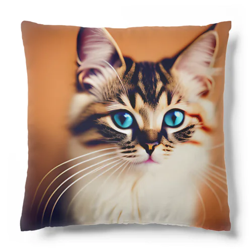 可愛いネコ　ブルーアイズ Cushion