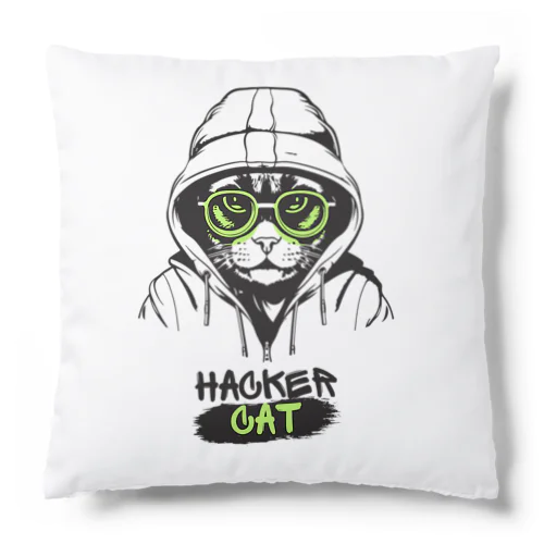 cat ハッカー　 Cushion