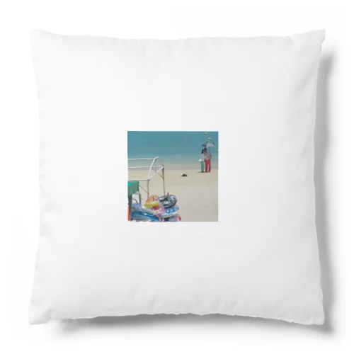 沖縄の砂浜をプリントしたグッズ Cushion