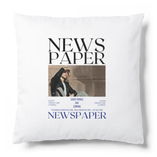 NEWS PAPER Cushion