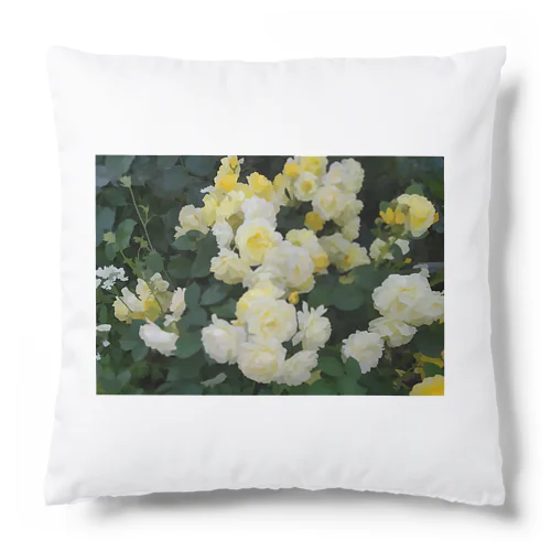 黄色い薔薇の花 Cushion