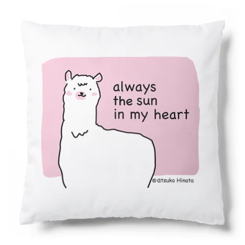 ラマちゃん・ピンク Cushion