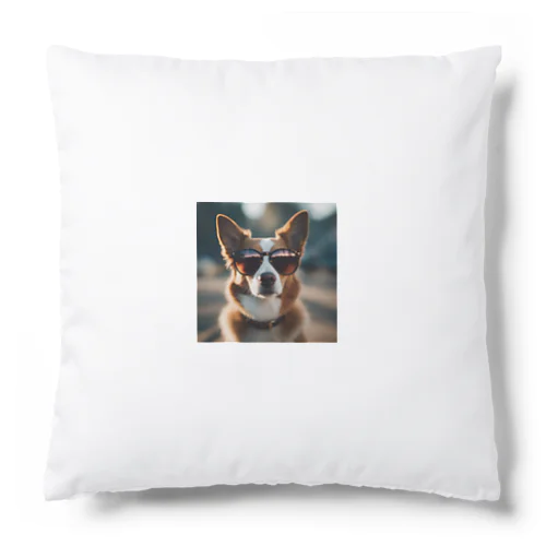 サングラスをかけたクールな犬 Cushion