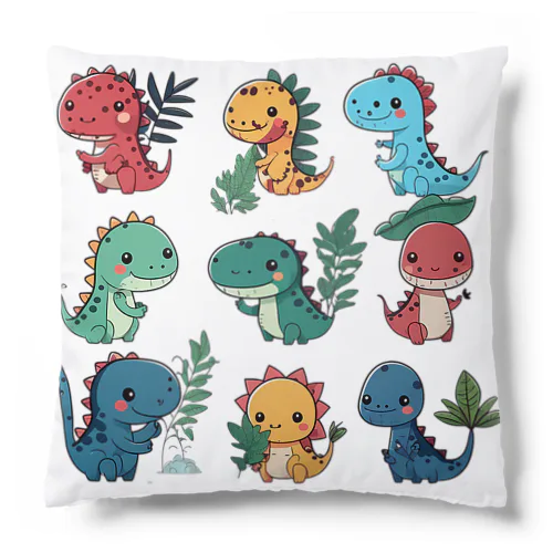 恐竜のイラストグッズ Cushion