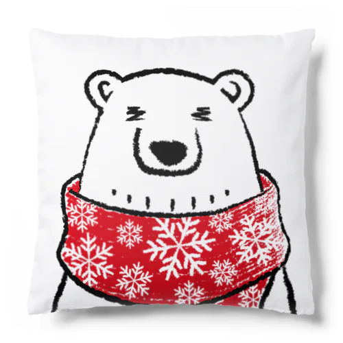 シロクマとマフラー Cushion