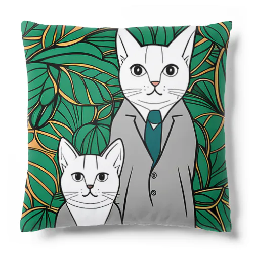 2匹の猫 Cushion