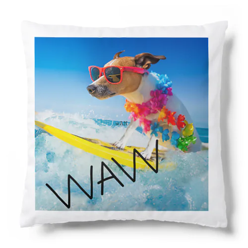 犬 サーフィンデザイン Cushion