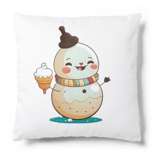 雪だるまのイラストグッズ Cushion