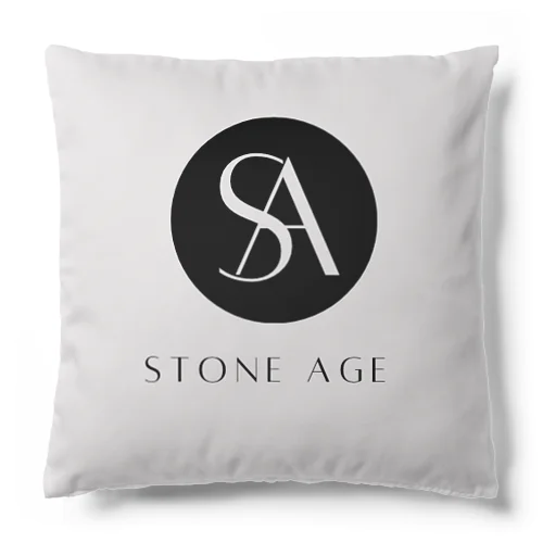 Stone Age のロゴ クッション