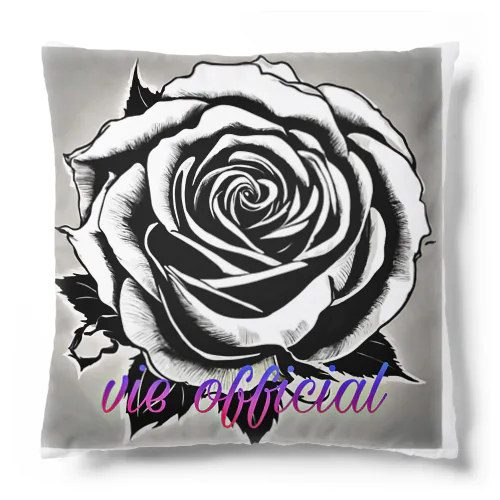 BLACK_rose Cushion