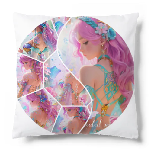 Be with the light　〜ひかりと共にあれ〜 mermaidLARA Cushion