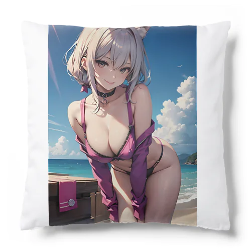 猫耳ガール Cushion