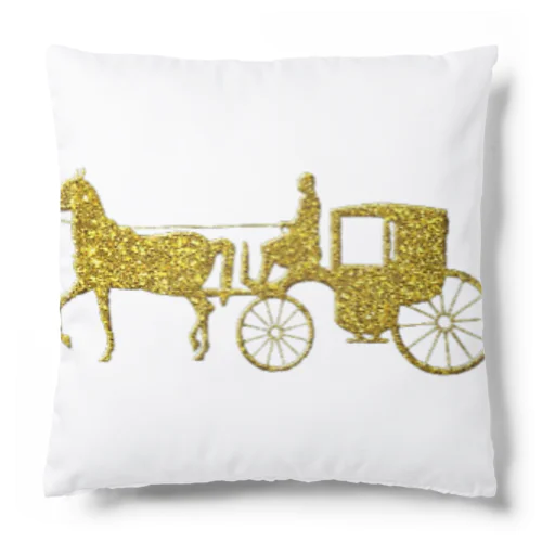 馬車　gold Cushion