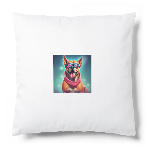 マッチョ犬のイラストのグッズ Cushion