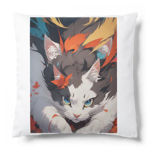 猫、秋の陣 Cushion