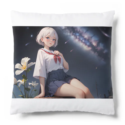 セーラー服と夜空 Cushion