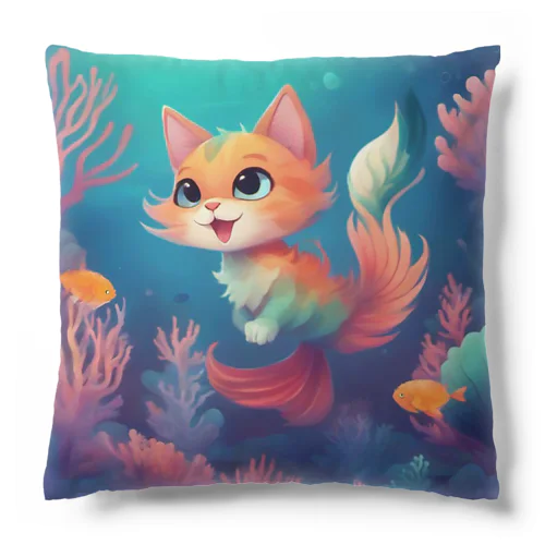 マーメイドキャット Cushion