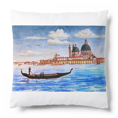 ベネチア　ゴンドラの風景 Cushion