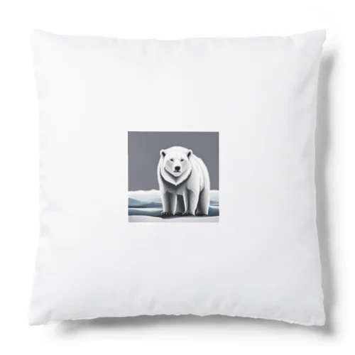 イラスト　しろくま Cushion