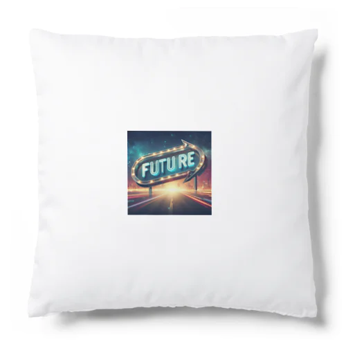 FUTURE　文字入り未来を感じさせるイラスト Cushion