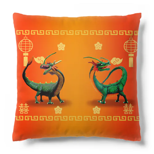 中華龍グッズ Cushion