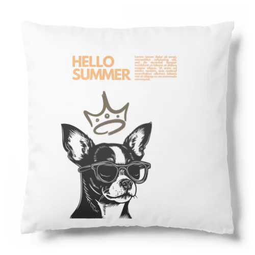 犬（眼鏡） Cushion