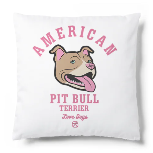 Love❤️Dogs（アメリカンピットブルテリア・赤鼻） Cushion