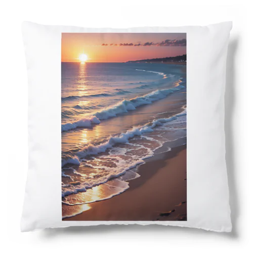 浜辺の夕日 Cushion