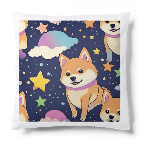 夜空に柴犬 Cushion