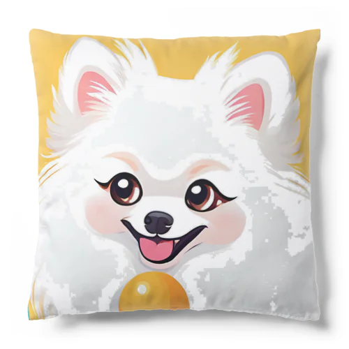 清楚系白ポメ　ポメ子 Cushion