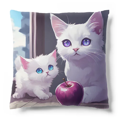 猫の親子01 Cushion