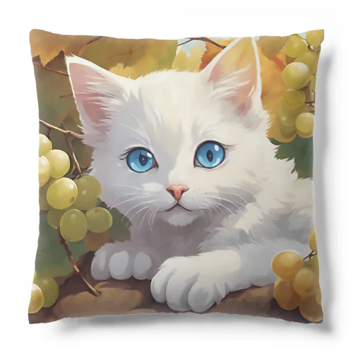 葡萄畑の番猫02 Cushion