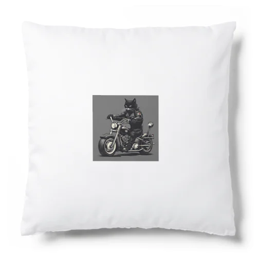 ワイルド黒猫 Cushion