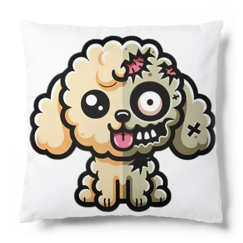 かわいいトイプードルグッズ　ゾンビ化 Cushion