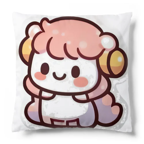 あなたの心を満たす、ふわふわの羊 Cushion