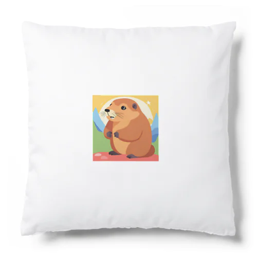 イラストデザインのマーモットアイテム Cushion