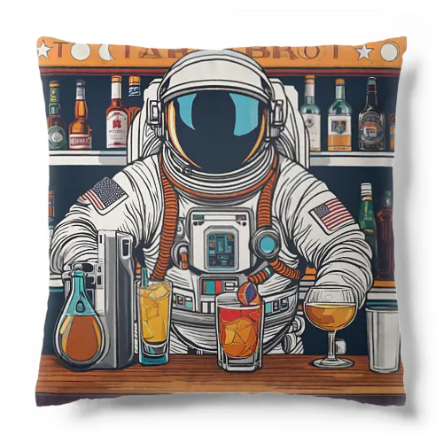 宇宙飛行士のバーテンダー Cushion