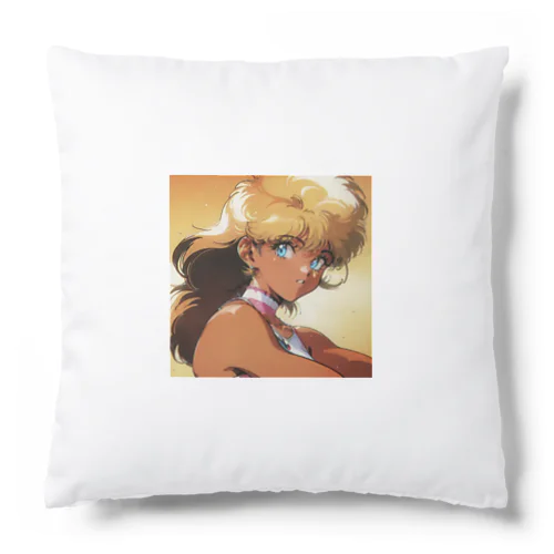 1980s ロングヘアーギャル Cushion