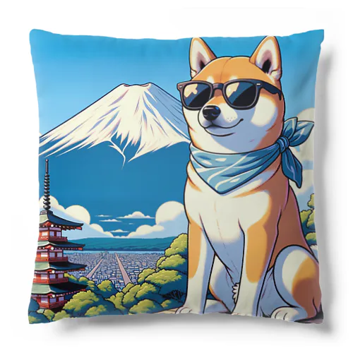 サングラス犬　【銀次郎】 Cushion