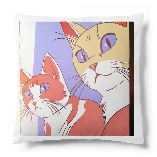 夕映え双猫 Cushion